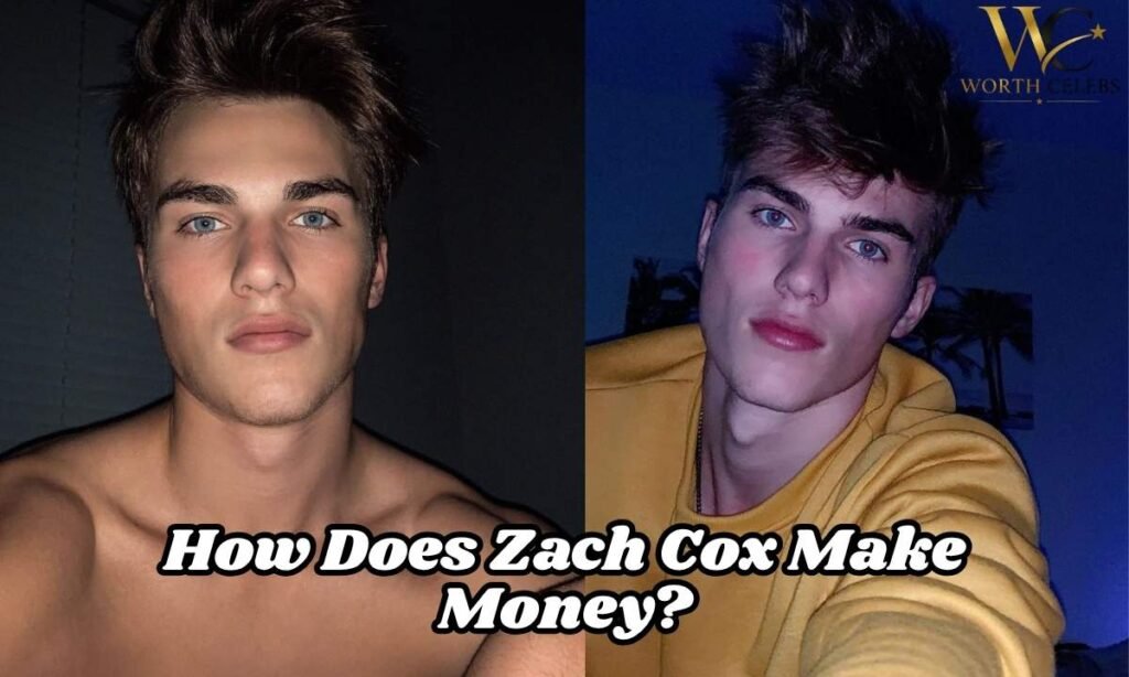 Zach Cox at a fashion modeling shoot